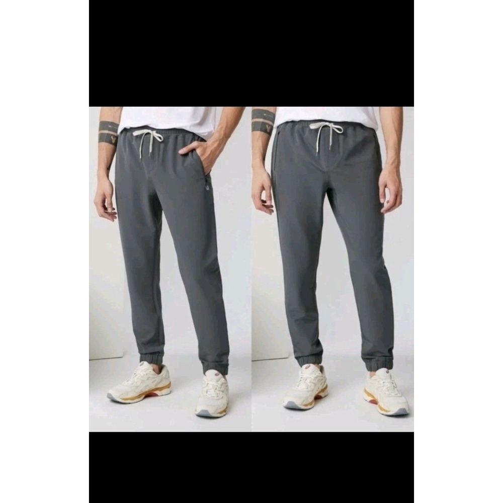 Lululemon ABC Jogger Mens Medium Gray Grey Polyester Drawstring Athletic Pants - Picture 2 of 9
